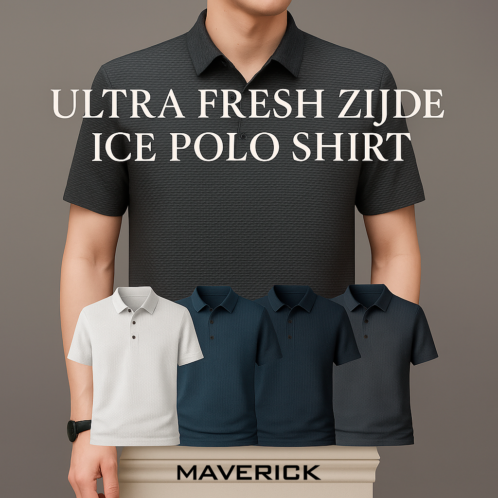[BETAAL 1, NEEM 2] - Ultra Fresh Zijde Ice Polo Shirt + Gratis Horloge