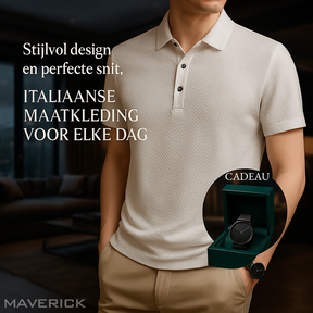 [BETAAL 1, NEEM 2] - Ultra Fresh Zijde Ice Polo Shirt + Gratis Horloge