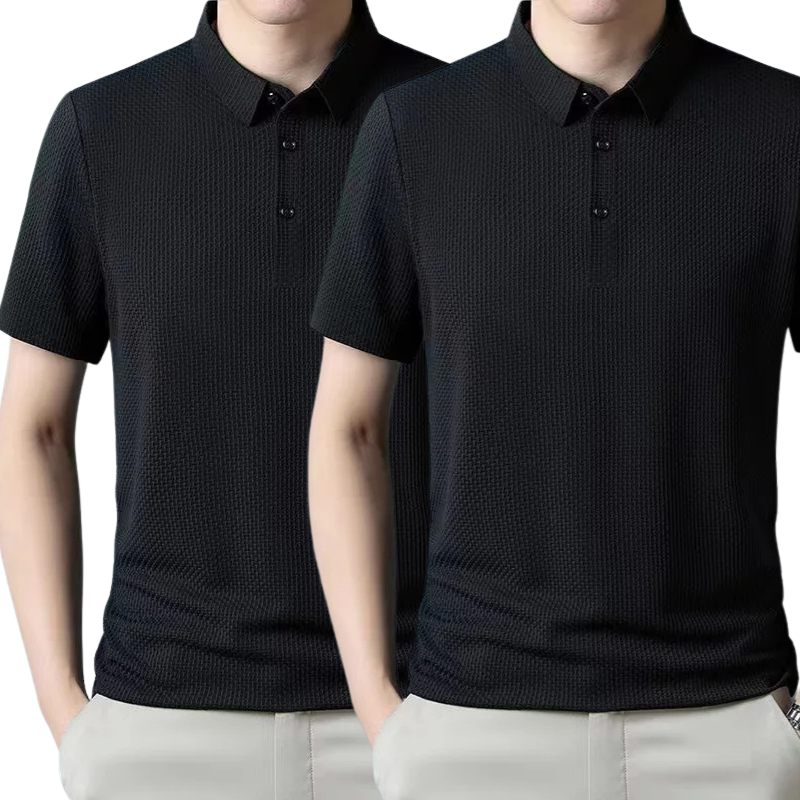 [BETAAL 1, NEEM 2] - Ultra Fresh Zijde Ice Polo Shirt + Gratis Horloge