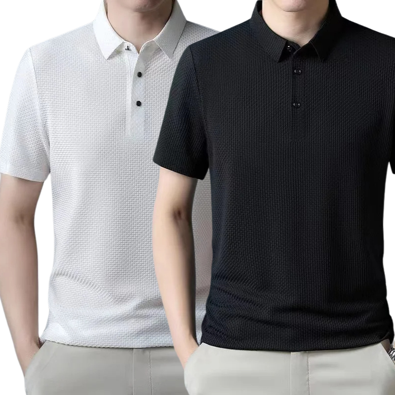 [BETAAL 1, NEEM 2] - Ultra Fresh Zijde Ice Polo Shirt + Gratis Horloge
