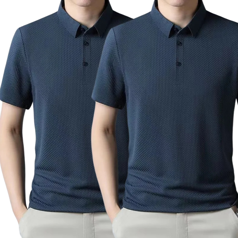 [BETAAL 1, NEEM 2] - Ultra Fresh Zijde Ice Polo Shirt + Gratis Horloge